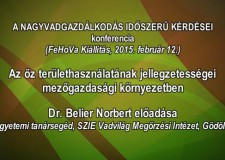 9 – Nagyvadgazdálkodás – 2015.02.12 – Dr. Belier Norbert egyetemi tanársegéd