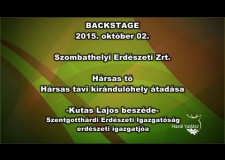 Hársas-tavi kirándulóhely felavatása – Kutas Lajos igazgató beszéde – 2015.10.02.