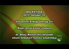 Dr. Majer Antal kilátó átadása – Bakony – 2015. 10. 18. – Dr. Bitay Márton Örs államtitkár beszéde