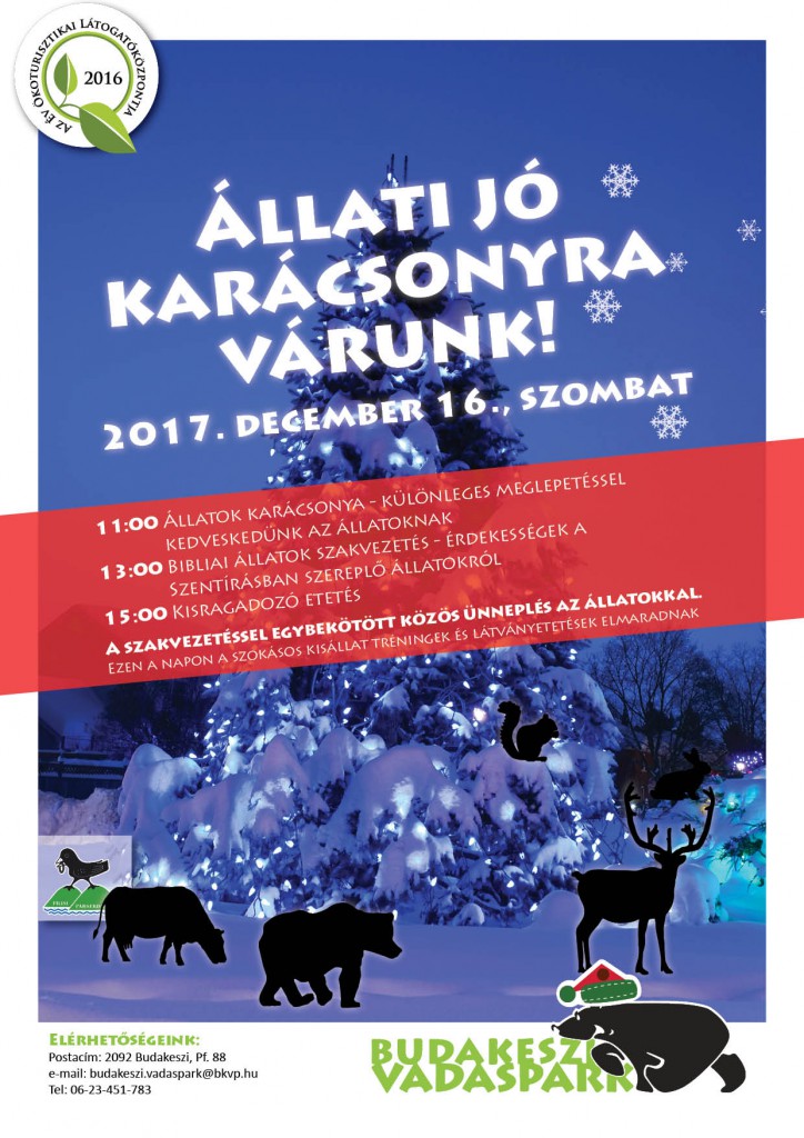 Állatok karácsonya a Budakeszi Vadasparkban – 2017.12.13.