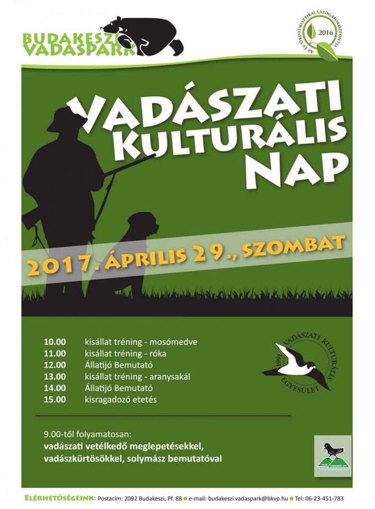 Vadászati Kulturális Nap a Budakeszi Vadasparkban – 2017.04.27